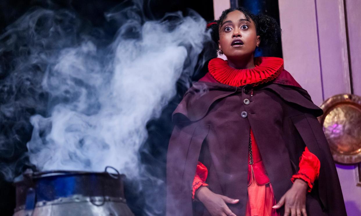 <span>Hurly burly … Rosemarie Akwafo as Nona in Rough Magic at the Sam Wanamaker Playhouse.</span><span>Photograph: Tristram Kenton/The Guardian</span>