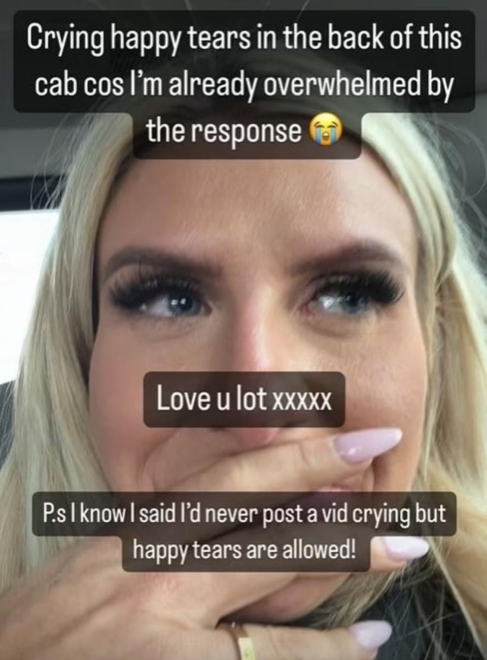 Burrows took to her Instagram on Thursday (Instagram/Chloe Burrows)