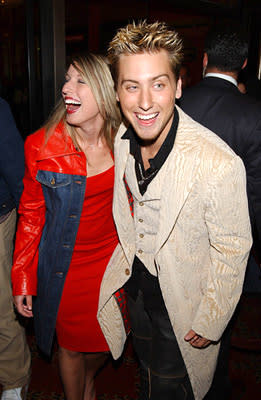 Lance Bass and galpal at the New York premiere of On The Line