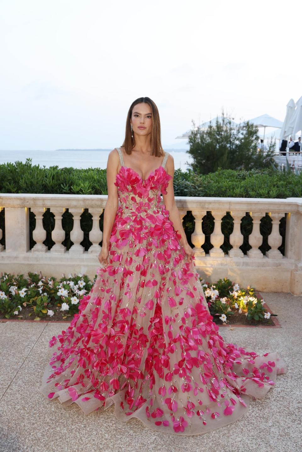 The model wore Elie Saab couture (Getty Images for The Red Sea Int)