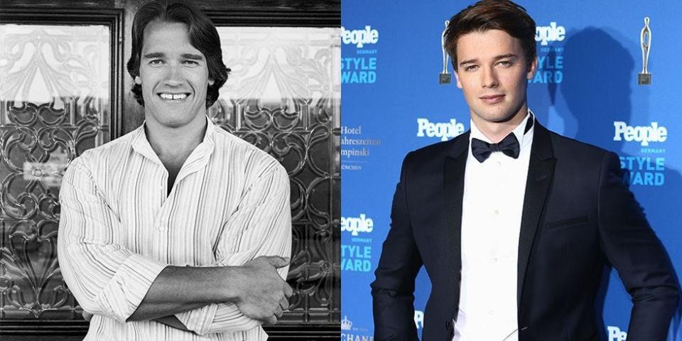 Arnold Schwarzenegger and Patrick Schwarzenegger at 23