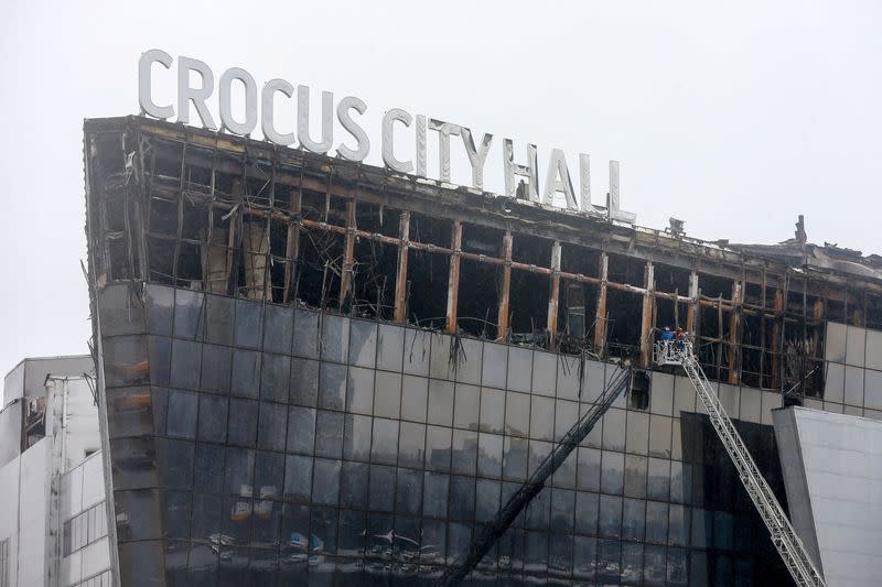 Aftermath of deadly shooting at Moscow concert hall