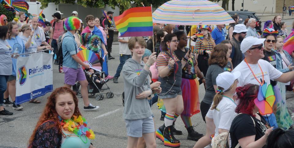 Thousands of people marched in the Erie Pride Parade, which took place downtown on June 24.