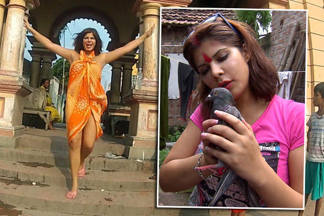 Indira Weis will als Bollywood-Star durchstarten (Bilder: VOX / Privatfotos)