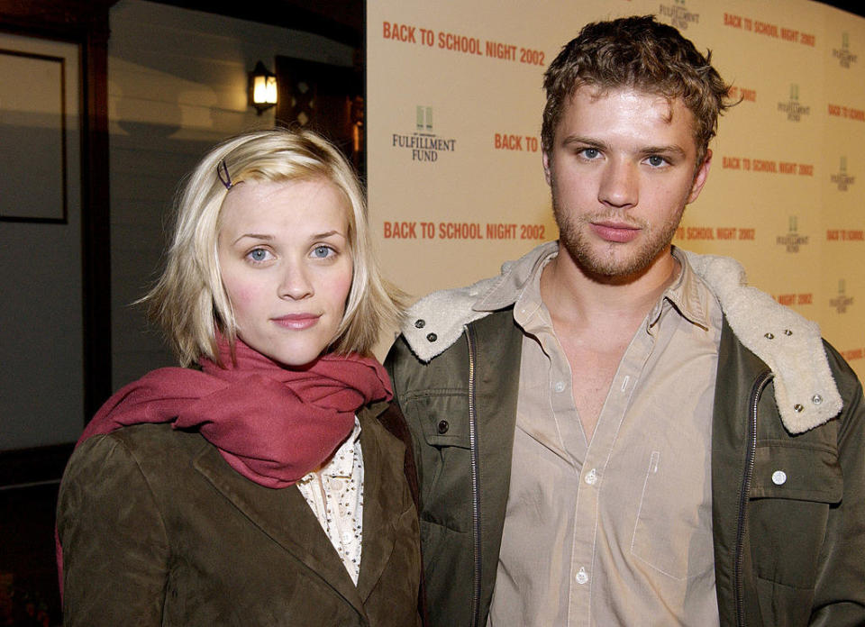 Ryan Phillippe and Reese Witherspoon gazing into the camera