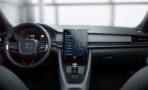 <p>The main feature of the Polestar 2's interior is the 11.0-inch central touchscreen, which marks the first production-car use of the new Android Automotive OS infotainment system.</p>