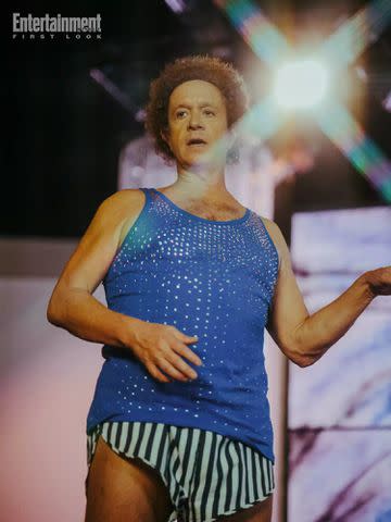 <p>Emil Gurvin</p> Pauly Shore as Richard Simmons in "The Court Jester"