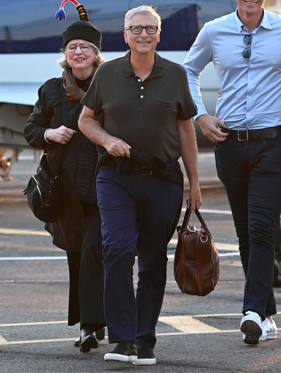 <p>On Oct. 14, the father of the bride, Bill Gates, was seen arriving in New York City, stepping off a helicopter alongside family members. </p>