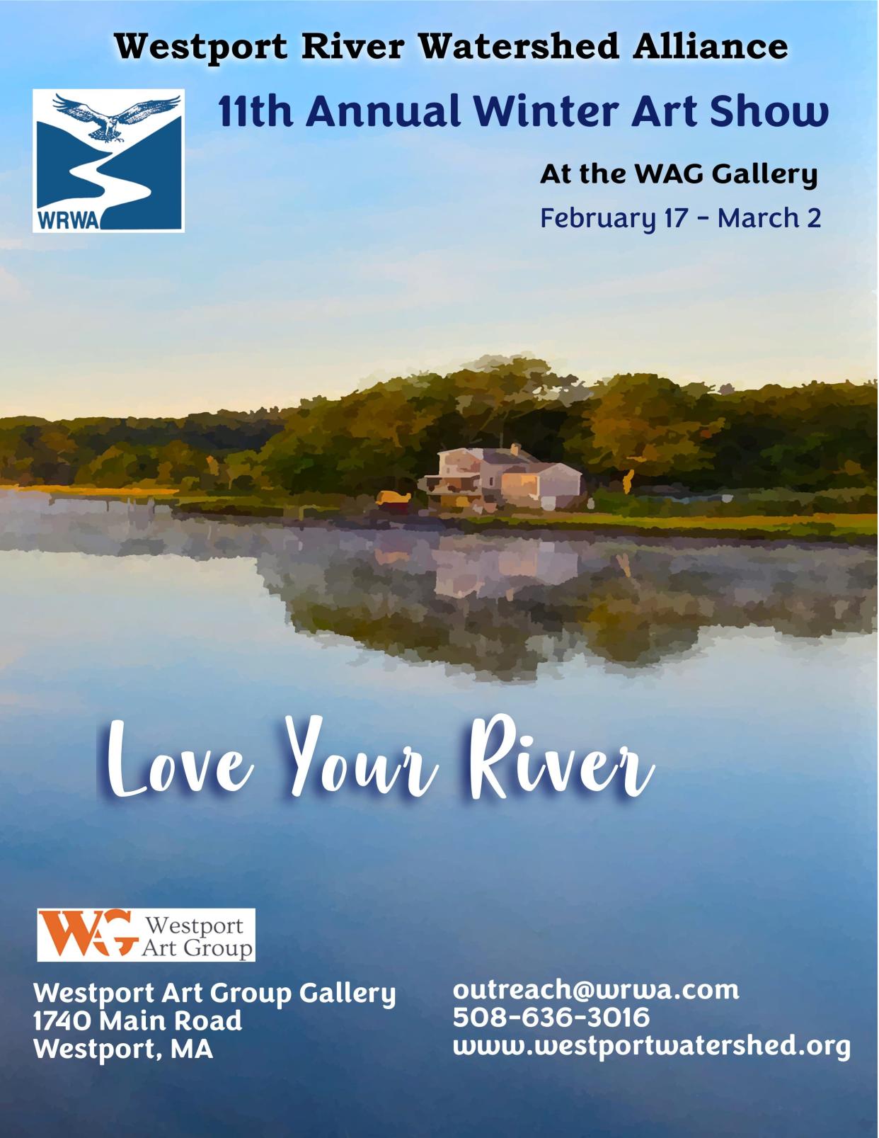 The Westport River Watershed Alliance is hosting its 11th annual Winter Art Show from Feb. 17 to March 2.