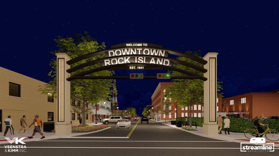 Downtown gateway rendering (City of Rock Island)