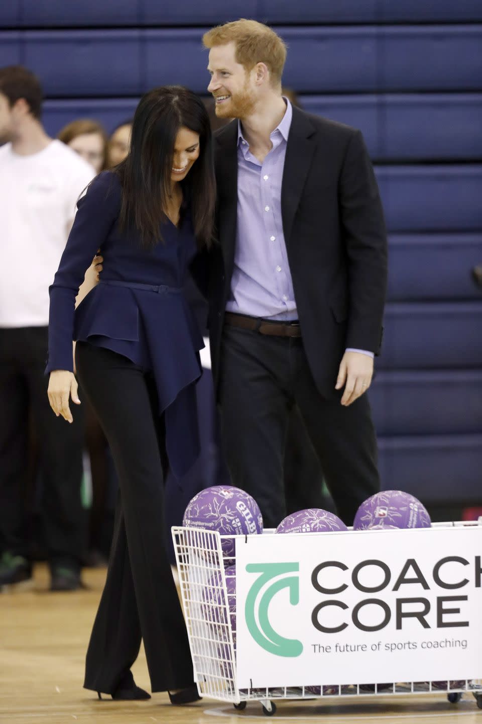 Harry and Meghan share a sweet moment at the Coach Core awards.