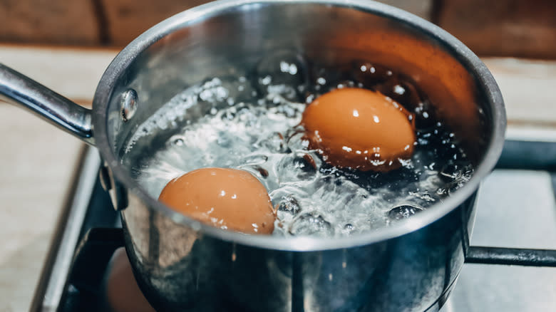 boiling eggs