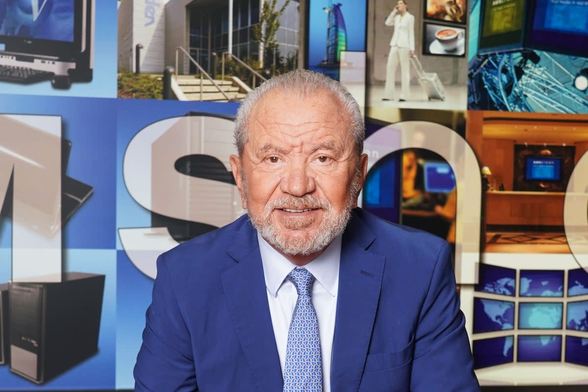 Alan Sugar in this year's The Apprentice (Ian West/PA Wire)