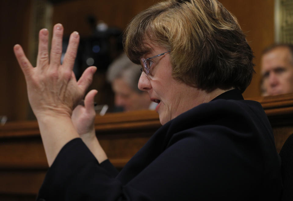 Prosecutor Rachel Mitchell questions professor Christine Blasey Ford.