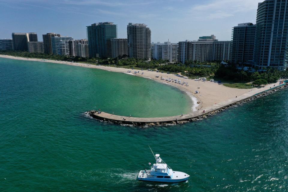 Miami, Florida, pictured, will see thunderstorms and high heat this Memorial Day weekend (Getty Images)