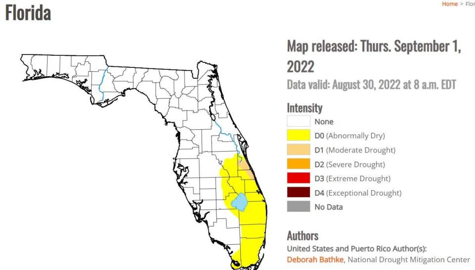 Drought monitor report