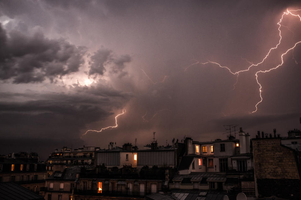 Gewitter über der Stadt