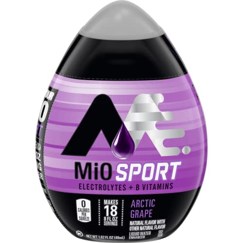 Mio Sport Liquid Water Enhancer, Arctic Grape, 1.62 OZ, 6-Pack