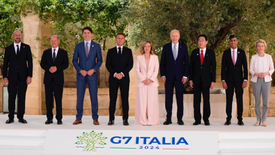 G7領導人峰會今天在義大利舉行。路透社