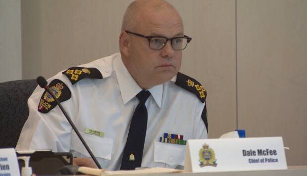 Edmonton police chief Dale McFee vowed police would do everything within their power to investigate and lay the appropriate charges in the most recent attack on a Black Muslim woman. (John Shypitka/CBC - image credit)