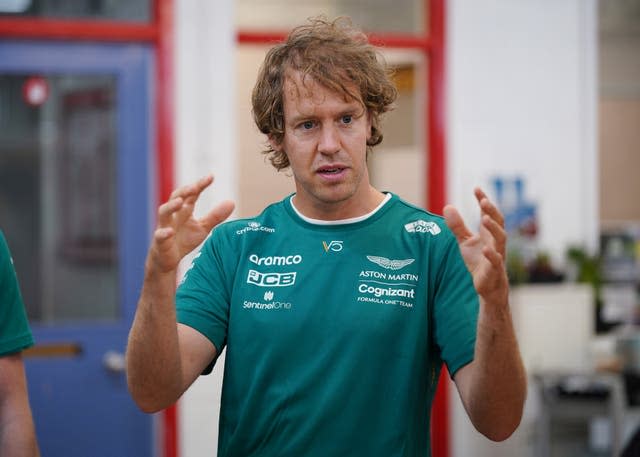 Sebastian Vettel during an HMP Feltham visit