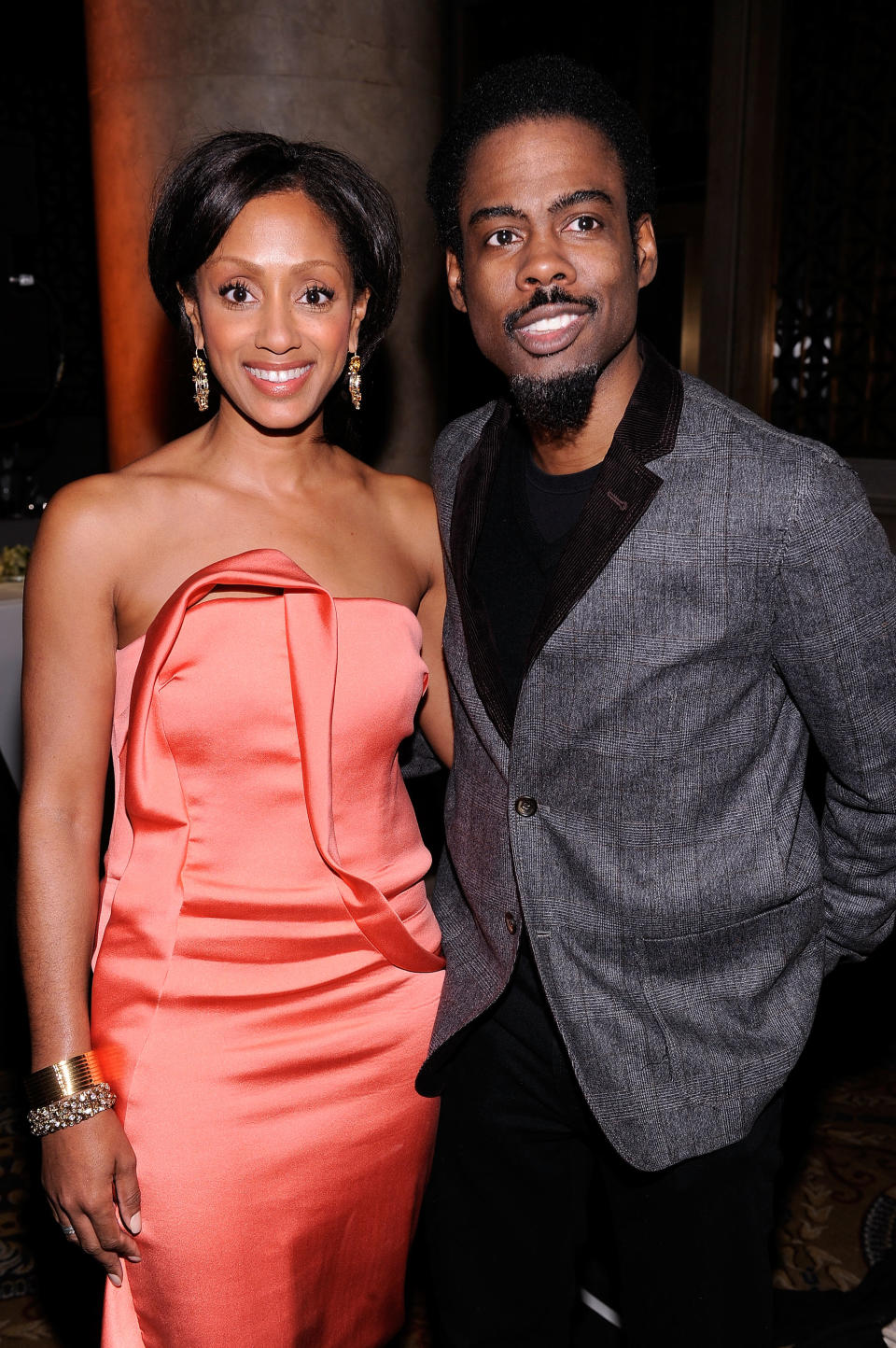 <p>After ending their 20-year marriage in 2014, Chris and Malaak squabbled for about two years to come to terms regarding their divorce, reportedly in a disagreement over the amount of child support she should receive. Their settlement terms were kept private. “I asked myself, ‘Do I want to be angry for a year?’ It’s not a cool place to be. It’s not healthy,” <a rel="nofollow noopener" href="https://www.today.com/popculture/chris-rock-gets-candid-about-his-divorce-infidelities-having-start-t111160" target="_blank" data-ylk="slk:Rock later said;elm:context_link;itc:0;sec:content-canvas" class="link ">Rock later said</a> of not letting divorce get the best of him. (Photo: Getty Images) </p>