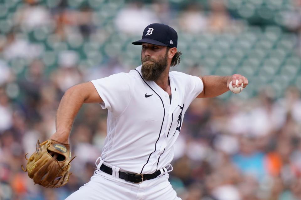 Detroit Tigers relief pitcher Daniel Norris throws during the second inning of a baseball game against the Chicago White Sox, Saturday, June 12, 2021, in Detroit.