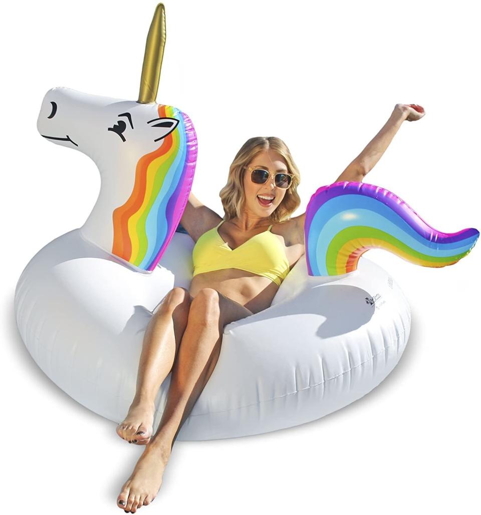 GoFloats Unicorn Pool Float Party Tube Inflatable
