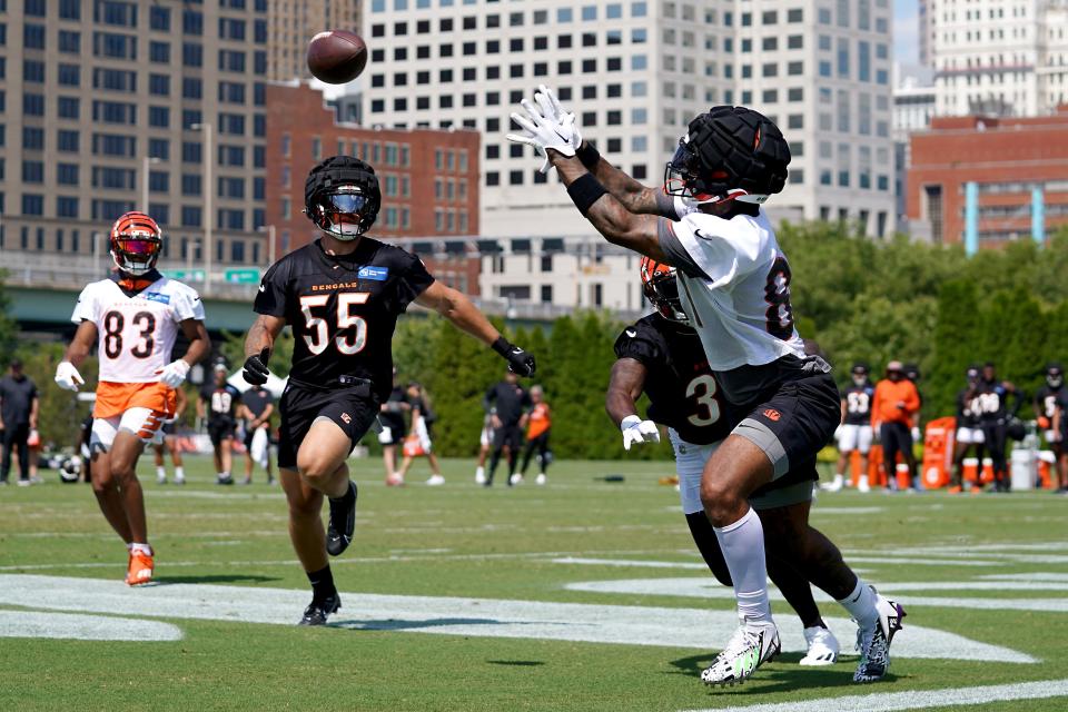 Cincinnati Bengals tight end Irv Smith Jr. has had to build up chemistry with Joe Burrow in just seven full practices.