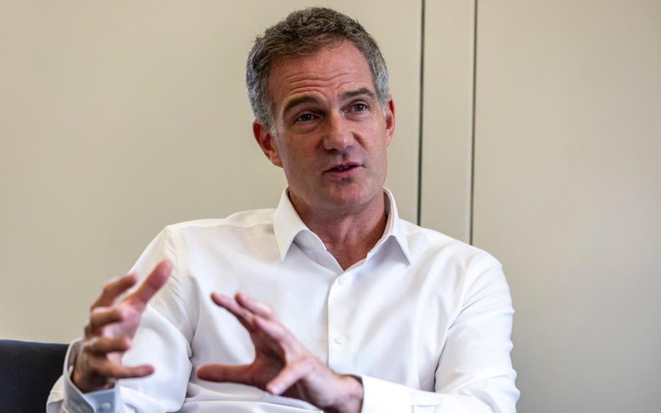 Peter Kyle, the shadow secretary for science, innovation and technology, in his corner office at Portcullis House