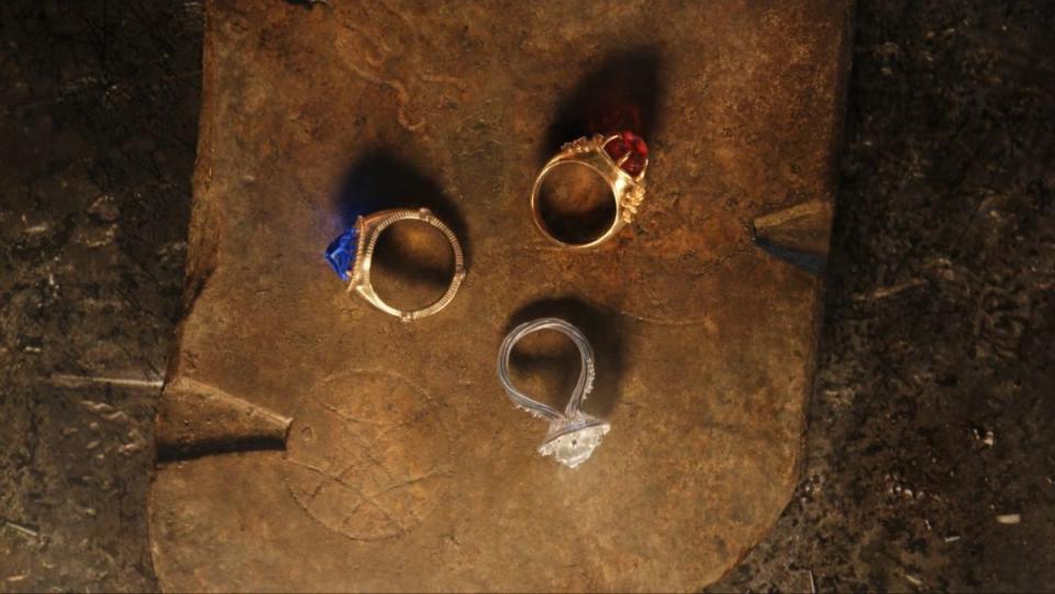 The Rings of Power the three elven Rings of Power Narya, Vilya, and Nenya