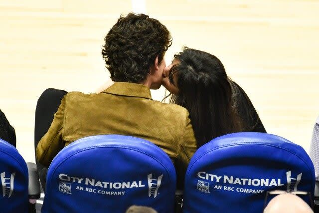 The loved-up couple hit up the L.A. Clippers game against the Toronto Raptors at the Staples Center on Monday night.