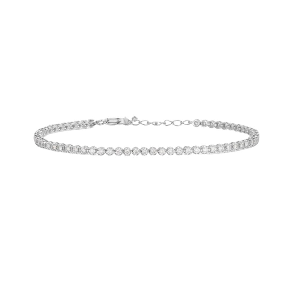  Mini Diamond Tennis Bracelet on white background