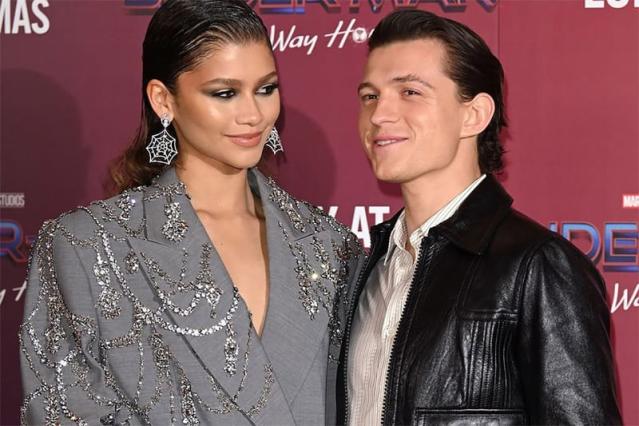 Zendaya spotted wearing a ring with Tom Holland's initials and