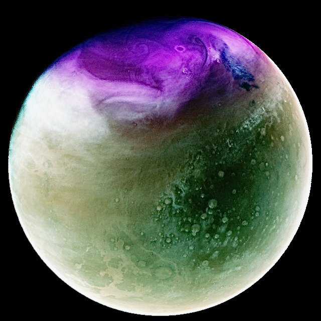 Um die Atmosphäre des Mars zu untersuchen, haben Wissenschaftler der Nasa mit einem speziellen Instrument Aufnahmen gemacht. - Copyright: NASA/LASP/CU Boulder