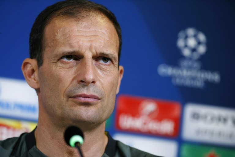 Juventus' coach Massimiliano Allegri delivers a press conference during the Media Day of the UEFA Champions League football match final Juventus vs Real Madrid on May 29, 2017 at the 'Juventus Stadium' in Turin