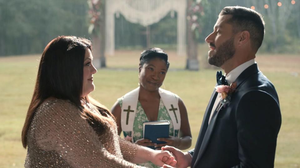 dana sue and ronnie renewing their vows on sweet magnolias season 3