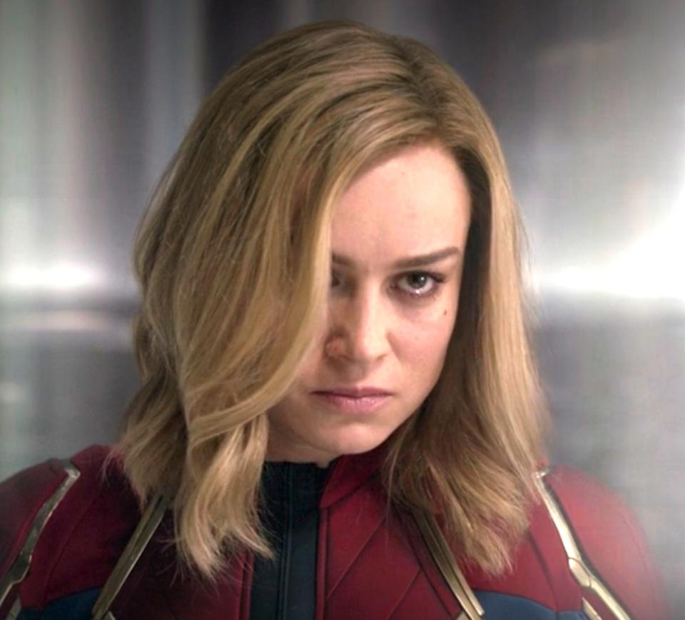 Brie Larson as "Captain Marvel"