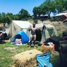 <p>The singer wished followers a happy Memorial Day with a pic of her hubby, Cary Hart (and his tattoos), at a campground. “’Merica,” she added. LOL! (Photo: <a rel="nofollow noopener" href="https://www.instagram.com/p/BUpkplnFfpU/?hl=en" target="_blank" data-ylk="slk:Pink via Instagram;elm:context_link;itc:0;sec:content-canvas" class="link ">Pink via Instagram</a>) </p>