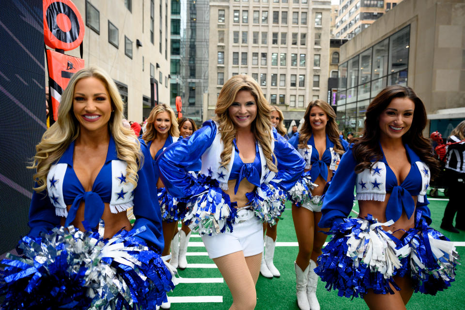 Jenna strutted her stuff as a Dallas Cowboys cheerleader at last year's NFL-themed Halloween celebration on TODAY. (Nathan Congleton / NBC / NBCU Photo Bank)