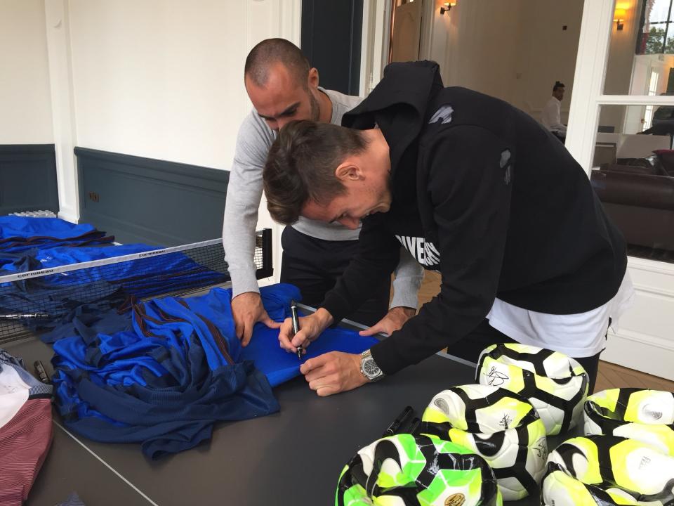 Les Bleus arrivent à Clairefontaine