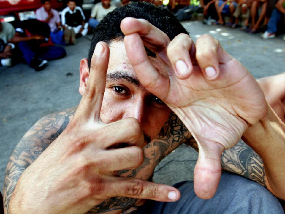 MS 13 gang member signs