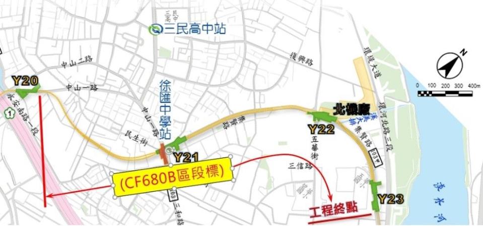台北捷運環狀線北環段CF680B區段工程招標經五次流標，二十三日終順利標出，預計明年三月動工。（捷運局提供）