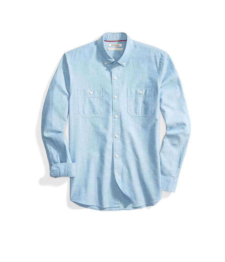 <p>Men’s Standard-Fit Long-Sleeve Chambray Shirt, $30 + up to 50% off, <a rel="nofollow noopener" href="https://www.amazon.com/Goodthreads-Standard-Fit-Long-Sleeve-Chambray-X-Large/dp/B0773BL5MG/ref=sr_1_1?s=apparel&ie=UTF8&qid=1531258436&sr=1-1&nodeID=7147441011&psd=1&keywords=goodthreads+men%27s+standard-fit+long-sleeve+chambray+shirt" target="_blank" data-ylk="slk:amazon.com;elm:context_link;itc:0;sec:content-canvas" class="link ">amazon.com</a> </p>