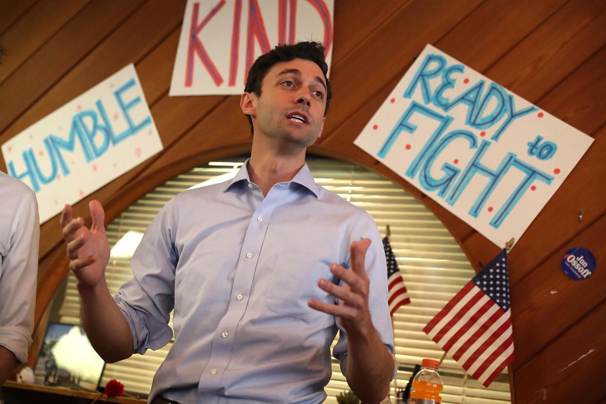 Mr Ossoff is hoping for an upset in Georgia's sixth: Getty Images