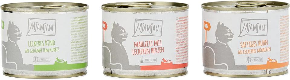 MjAMjAM - Premium Nassfutter für Katzen. (Bild: Amazon)