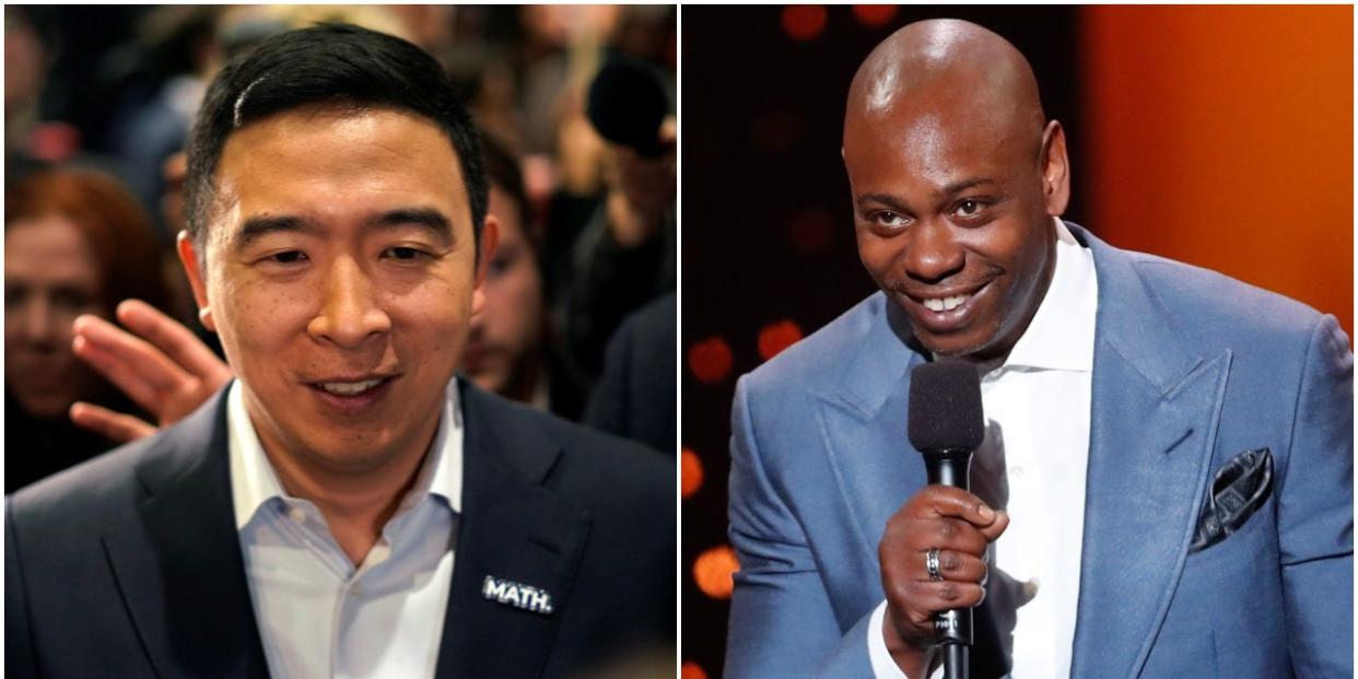 Dave Chappelle and Andrew Yang