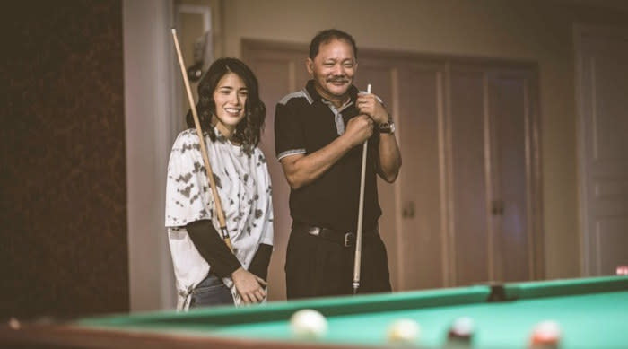 Kylie plays a billiards prodigy in 'Bolera'