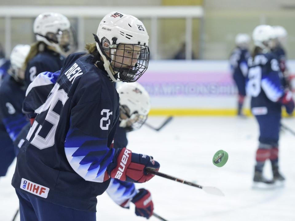 Current Wisconsin Badgers forward Lacey Eden played in the last IIHF Under-18 women's tournament.