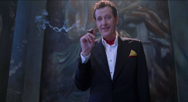 Geoffrey Rush in a remake of the classic horror movie "House on Haunted Hill" (1999)<p>Dark Castle Entertainment</p>